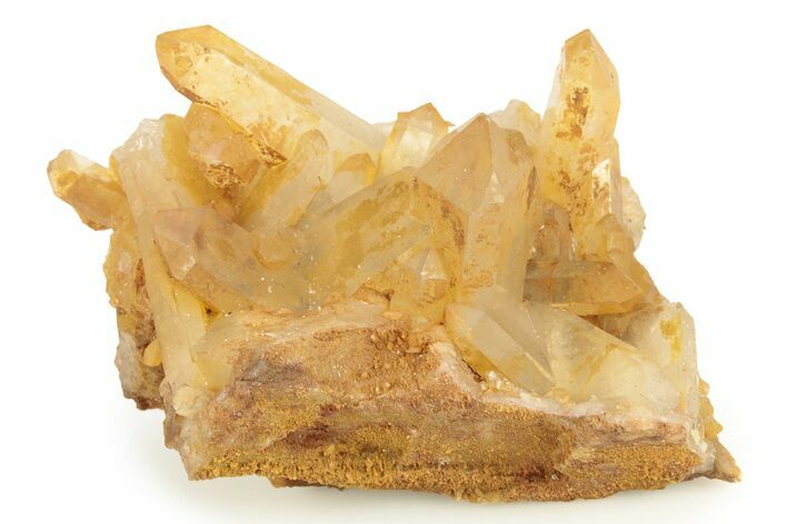 Tangerine Quartz Crystal Cluster - Brazil #259283